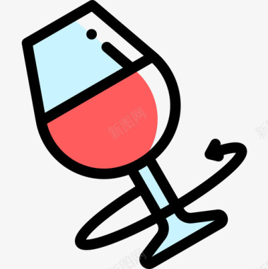 品酒葡萄酒7颜色省略图标图标
