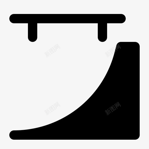 滑板公园设备公园设备轨道图标svg_新图网 https://ixintu.com solid ui 公园 商店 滑板 设备 轨道