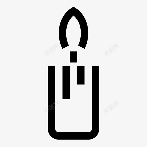 蜡烛教堂祈祷图标svg_新图网 https://ixintu.com 几何形 教堂 祈祷 蜡 蜡烛
