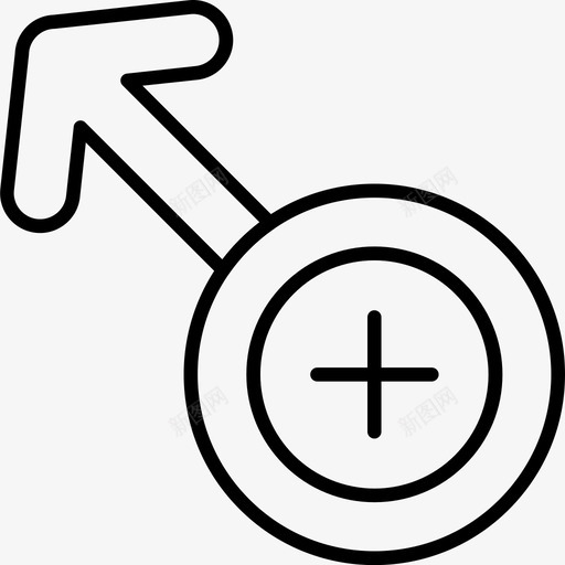 男性性别男性标志图标svg_新图网 https://ixintu.com 性别 标志 男性