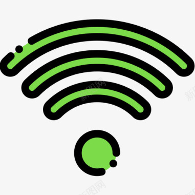 Wifi摄像头接口19线性颜色图标图标