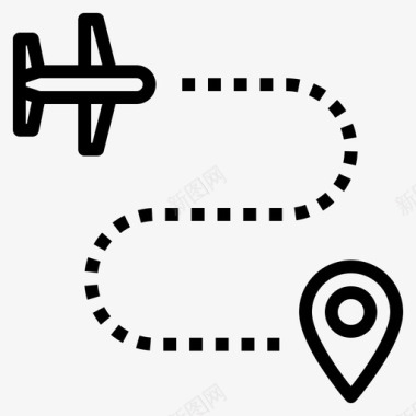 位置飞机机场图标图标