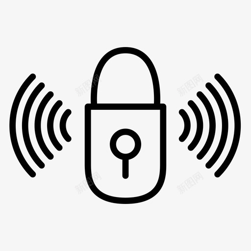 锁专用安全图标svg_新图网 https://ixintu.com 专用 共享 安全 网络