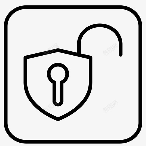 解锁不安全打开图标svg_新图网 https://ixintu.com 不安全 打开 打开锁 解锁