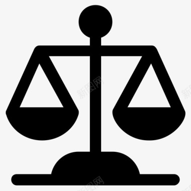 体重秤平衡正义观图标图标