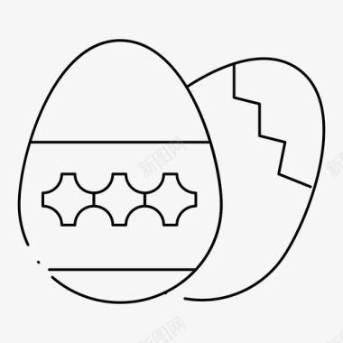 复活节复活节彩蛋假日图标图标