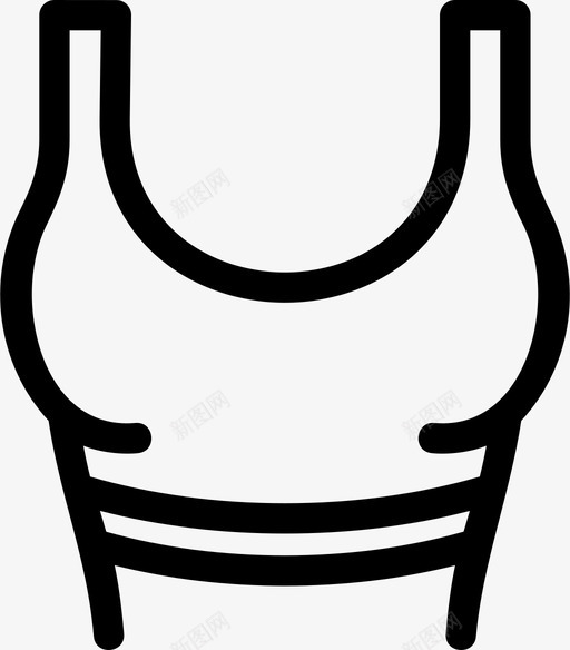 苗条身材胸部图标svg_新图网 https://ixintu.com 减肥 胸部 苗条 身材 部位