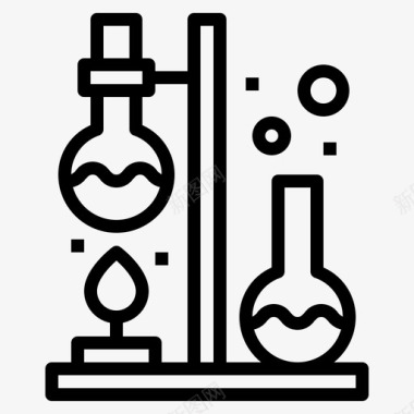 科学化学烧瓶图标图标