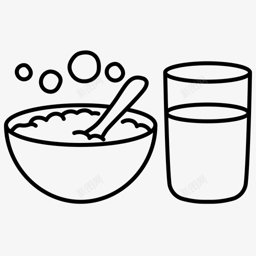食物和水碗吃图标svg_新图网 https://ixintu.com 医学 大纲 玻璃 食物