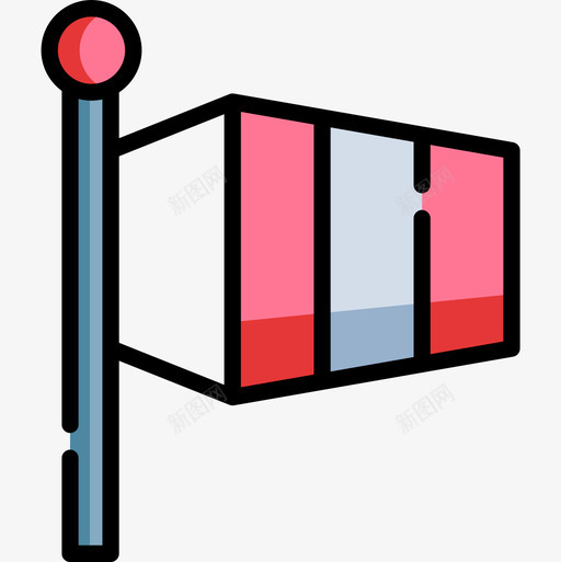 风向标志天气164线形颜色图标svg_新图网 https://ixintu.com 天气164 线形颜色 风向标志