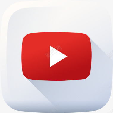Youtube社交媒体标识3彩色图标图标