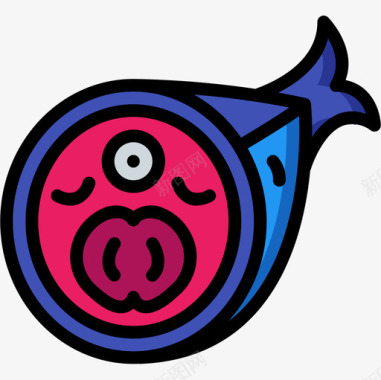 鱼食物132线色图标图标