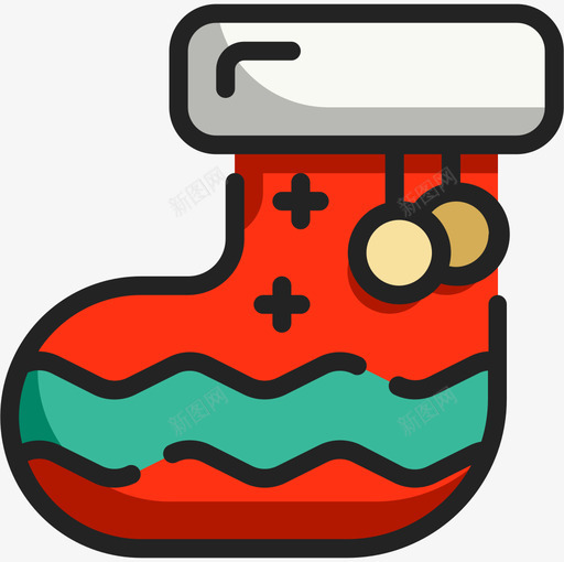 服装圣诞185线性颜色图标svg_新图网 https://ixintu.com 圣诞 服装 线性 颜色