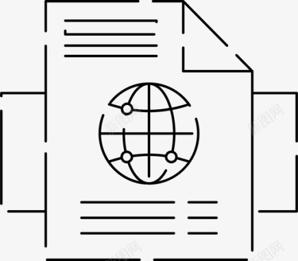 网页浏览器文档图标图标