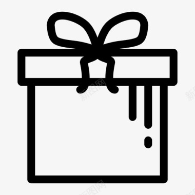 礼品礼盒捐赠图标图标
