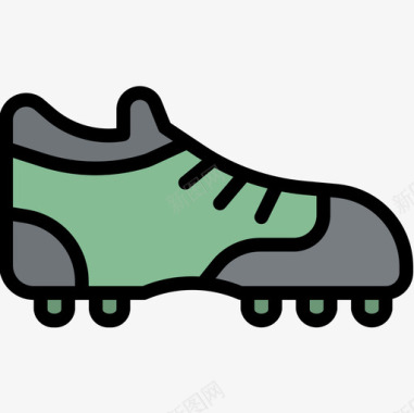 足球鞋11号线颜色图标图标