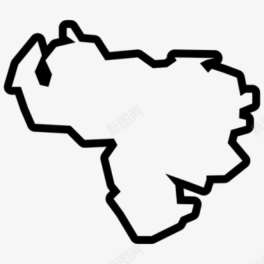 委内瑞拉地图加拉加斯拉丁美洲图标图标