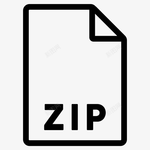 zip格式文件文件格式图标svg_新图网 https://ixintu.com zip 文件 格式