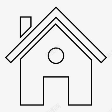 房子建筑物家图标图标