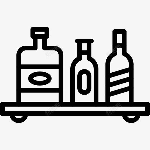 瓶子44号酒吧直线型图标svg_新图网 https://ixintu.com 44号 瓶子 直线 线型 酒吧