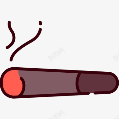 香烟啤酒32线性颜色图标图标