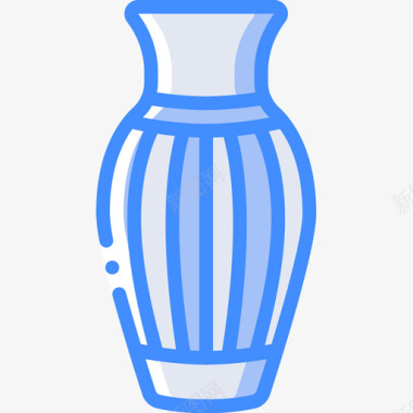 陶器发明5蓝色图标图标