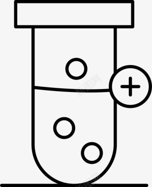 试管医用加图标图标