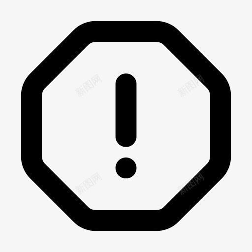 警告标志用户界面图标svg_新图网 https://ixintu.com 标志 用户界面 警告 错误 需要