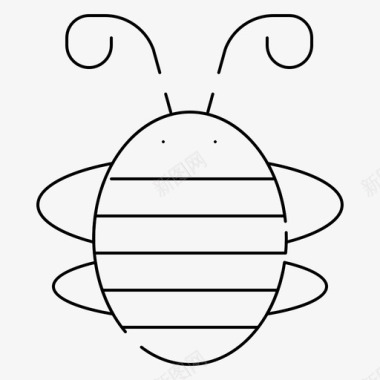 蜜蜂蜂虫甲虫图标图标