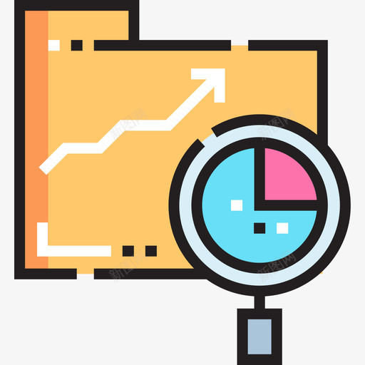 文件夹分析17线性颜色图标svg_新图网 https://ixintu.com 分析 文件夹 线性 颜色
