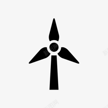 发电厂风机排风机图标图标