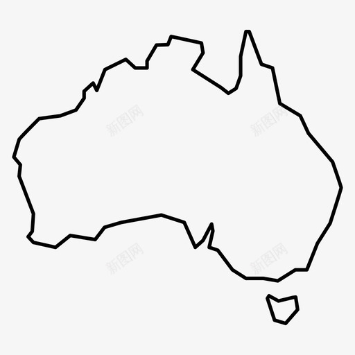 澳大利亚地图大陆国家图标svg_新图网 https://ixintu.com 国家 大陆 悉尼 澳大利亚地图 澳大利亚地图1