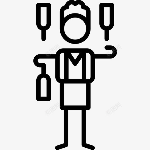 服务员41号酒吧直系图标svg_新图网 https://ixintu.com 41号 服务员 直系 酒吧