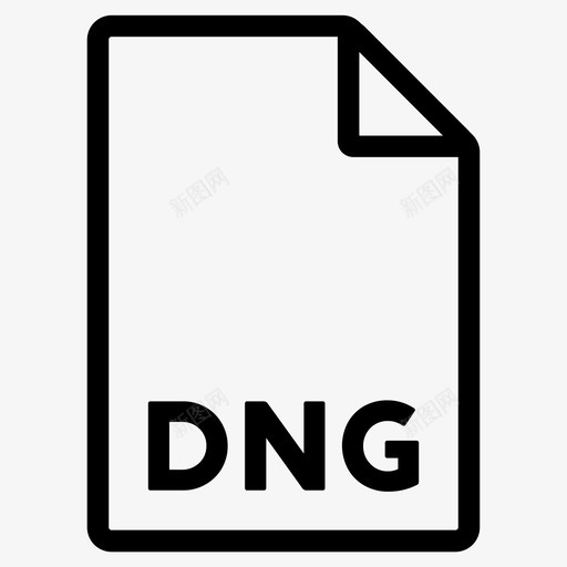 dng格式文件文件格式图标svg_新图网 https://ixintu.com dng 文件 格式