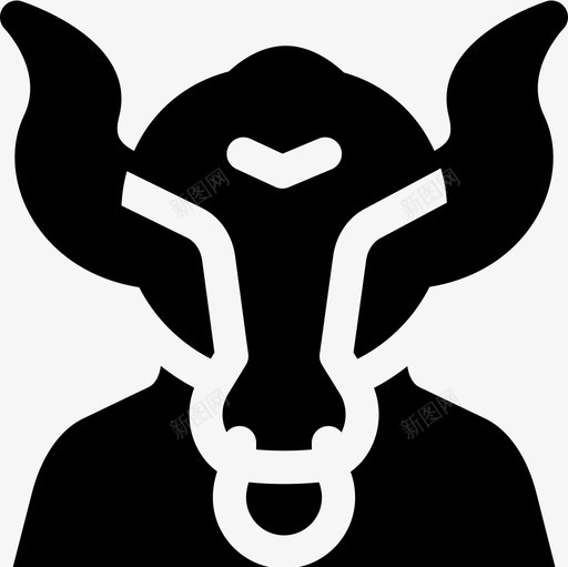 牛头怪希腊神话15填充图标svg_新图网 https://ixintu.com 填充 希腊神话15 牛头怪