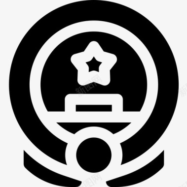 徽章中国30填充图标图标