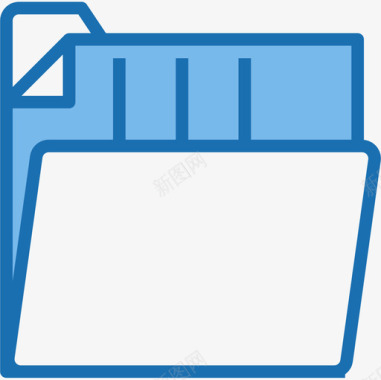 文件办公用品4蓝色图标图标