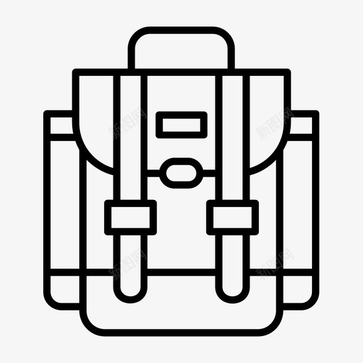 包背包旅行图标svg_新图网 https://ixintu.com 工作 旅行 背包