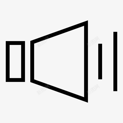 声音扬声器用户界面图标svg_新图网 https://ixintu.com 声音 扬声器 用户界面