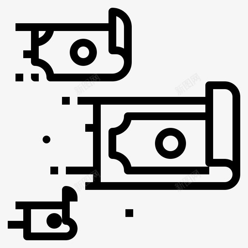 资金流现金金融图标svg_新图网 https://ixintu.com 投资 现金 电子商务概要 资金流 金融