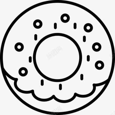 甜甜圈食物餐食图标图标