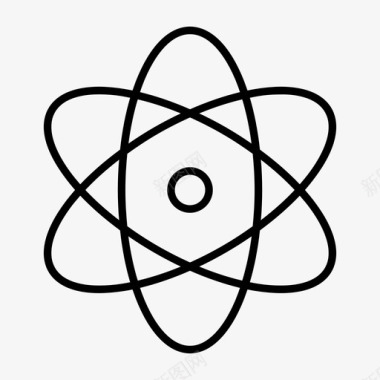 科学原子教育图标图标