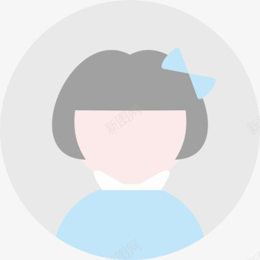 头像 女孩图标