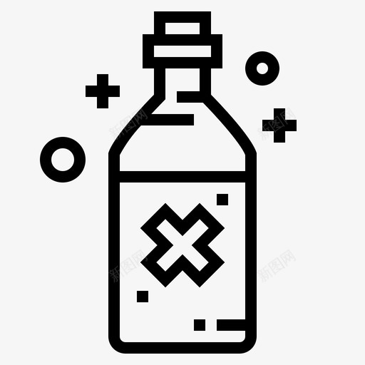 毒药瓶子危险图标svg_新图网 https://ixintu.com 侦探 危险 图标 毒药 瓶子