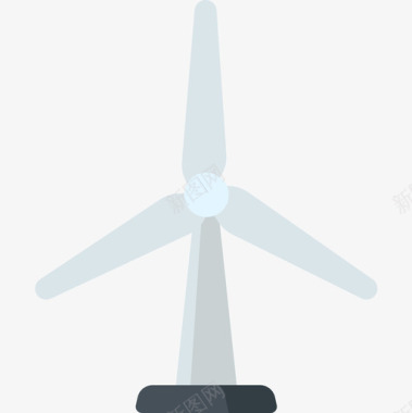 风力涡轮机技术61扁平图标图标