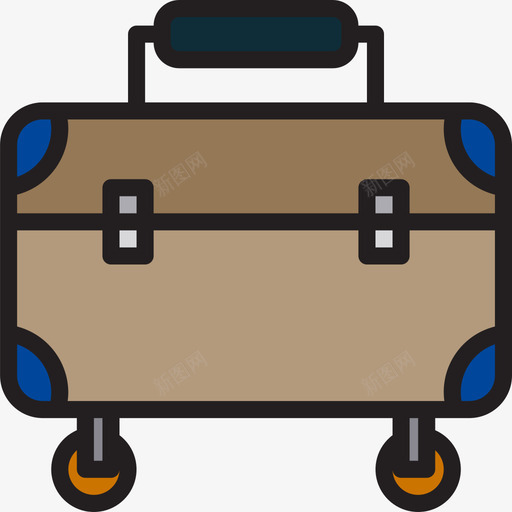 行李旅行192线性颜色图标svg_新图网 https://ixintu.com 旅行 线性 行李 颜色