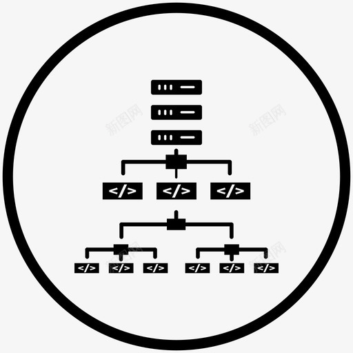 父任务层次结构历史记录图标svg_新图网 https://ixintu.com 历史记录 层次结构 敏捷2黑色填充圆圈 父任务 父实体