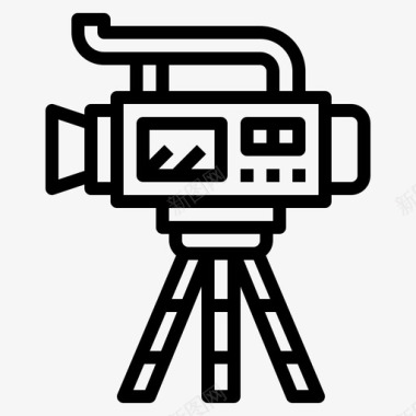 摄像机娱乐电影图标图标