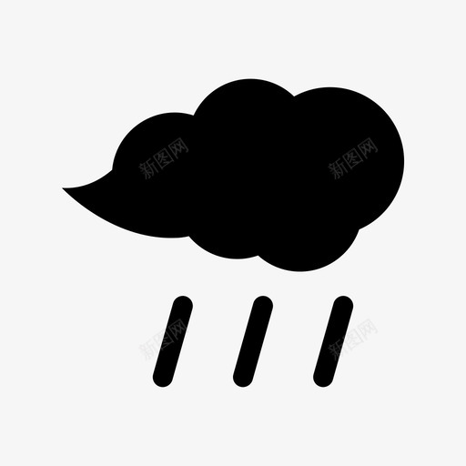 云与雨云图标雨svg_新图网 https://ixintu.com 云与雨 云图标 雨 雨季云