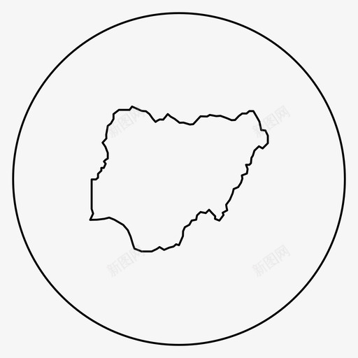 尼日利亚地图非洲拉各斯图标svg_新图网 https://ixintu.com 尼日利亚地图 拉各斯 非洲